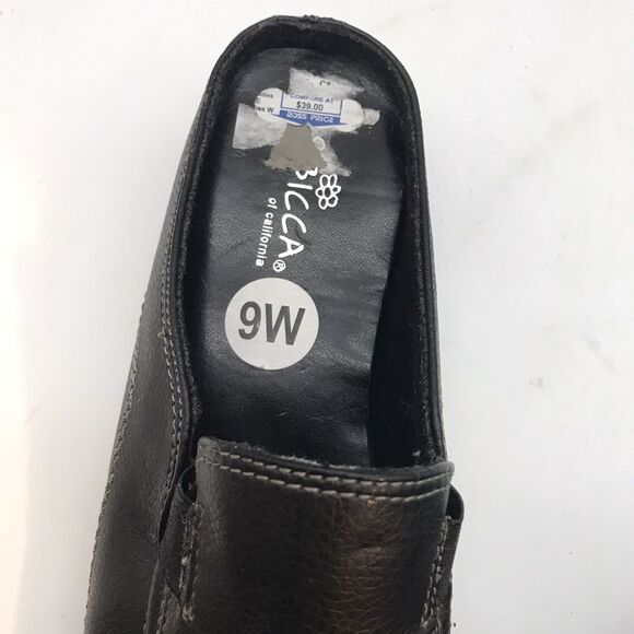 Sbicca of California Dale Slip On Mules Women's 9W Black Leather Driving Shoes - Picture 13 of 13